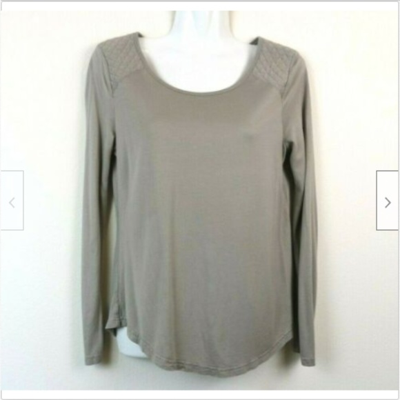 Banana Republic Tops - Banana Republic Womens Blouse Tan Brown Quilted